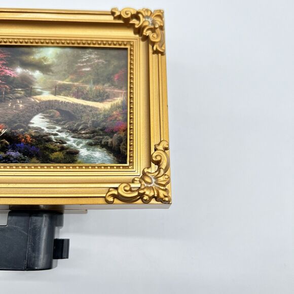 Thomas Kinkade Painter of Light Bridge of Faith Framed Night Light w/Scripture - Picture 2 of 11